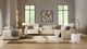 Drew & Jonathan Home Ivory Leather 6pc Reclining Sectional-4