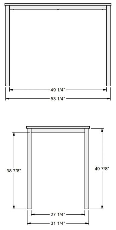 Amisco Customizable Azilis Bar Height Table-2