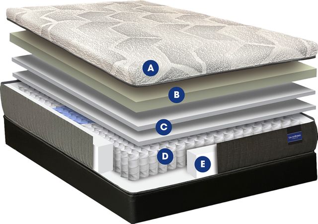 Grand Hybrid by Spring Air® Silver 13" Plush Tight Top King Mattress-2