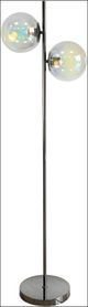 Classy Living Celestial Radiance Silver Floor Lamp with Iridescent Glass Globes-0