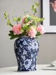 A & B Home Aline Blue/White Ginger Jar-5