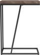 Coaster® Sergio Tobacco Chevron Rectangular Accent Table with Black Metal Base-2