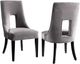 TOV Furniture Lipstick Grey Velvet Dining Chair-3