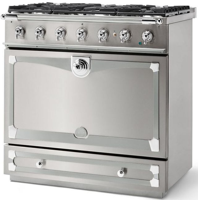 La Cornue CornuFé 90 AlberTine 36" Stainless Steel Pro Style Dual Fuel Range-1