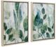 A & B Home Sylvan 2-Piece Blue/Green Framed Printed Acrylic Wall Art Set-0
