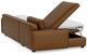EQ3 Customizable Reva 2-Piece Leather Queen Sleeper Sofa Sectional with Storage Chaise-3