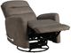 New Classic® Home Furnishings Takami Chocolate Manual Swivel Recliner-3