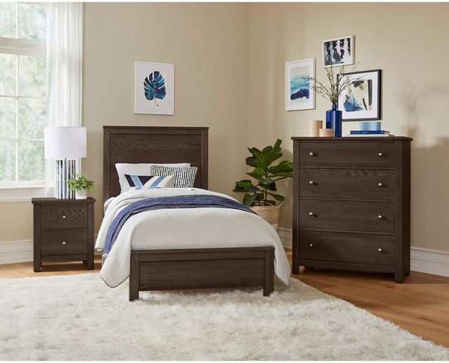 Vaughan-Bassett Fundamentals Java Twin Panel Bed-2