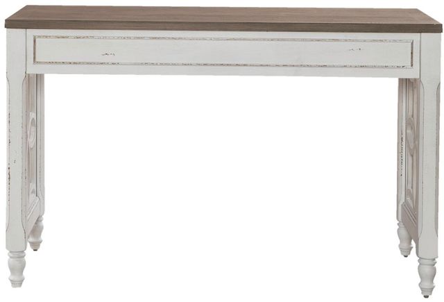 Liberty Furniture Magnolia Manor 4-Piece Antique White/Weathered Bark Optional L-Shaped Desk Set-3