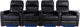 RowOne Prestige Home Entertainment Seating Black 4-Chair Straight Row-0