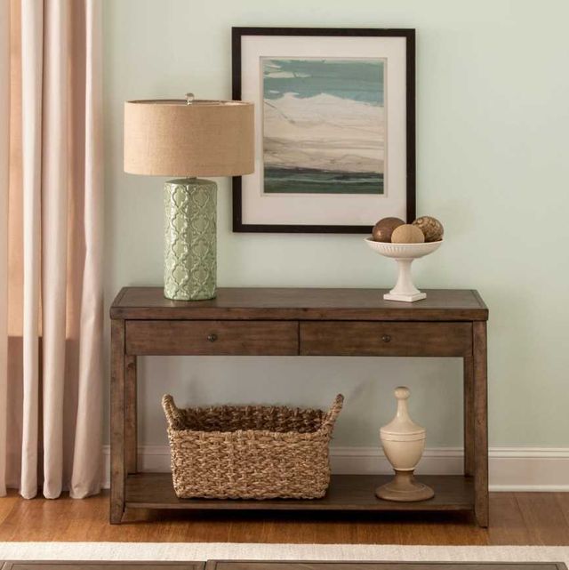 Liberty Furniture Mitchell Nutmeg Sofa Table-1