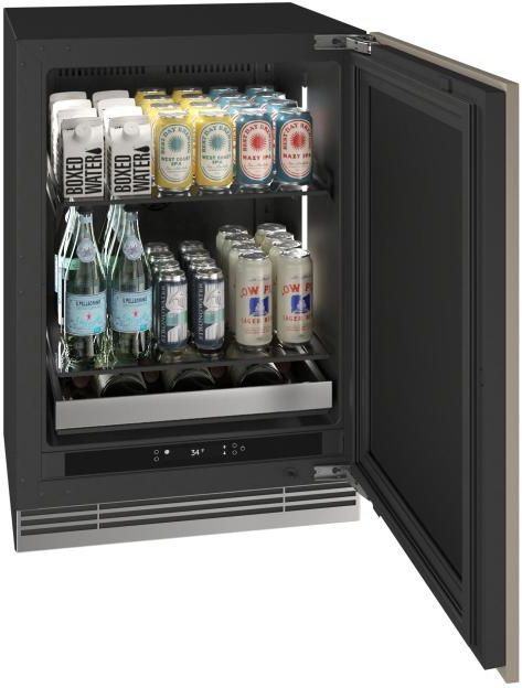 U-Line®  Home Collection 24" 5.1 Cu. Ft. Panel Ready Beverage Center with Solid Door-4