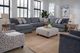 Fusion Furniture Bella Stonewash 5-Piece U-Shaped Sectional with Chaise-1