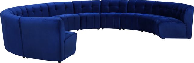 Meridian Furniture Limitless 11-Piece Navy Velvet Modular Sectional-2