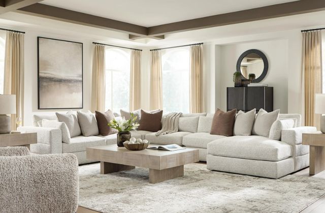 Signature Design by Ashley® Stonecroft Manor 6-Piece Snowstone Right-Arm Facing Sectional and Chaise-1