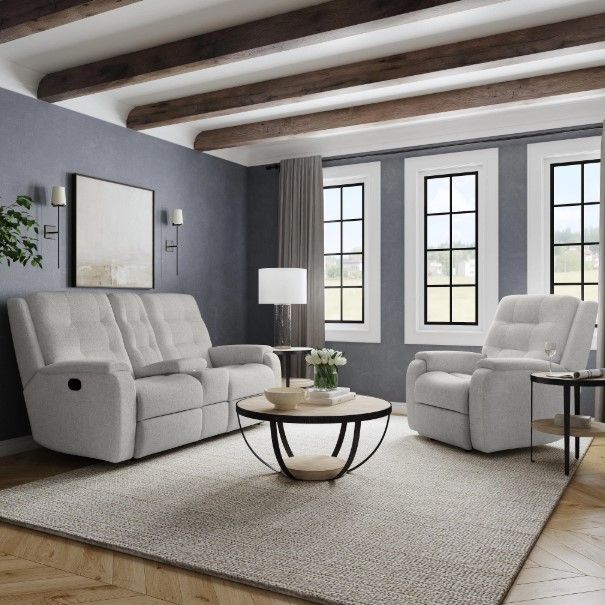 Flexsteel® Customizable Arlo Manual Reclining Loveseat with Console-1