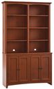 Whittier Wood® Furniture Customizable McKenzie 48" Wide Alder Cabinet and Hutch-0