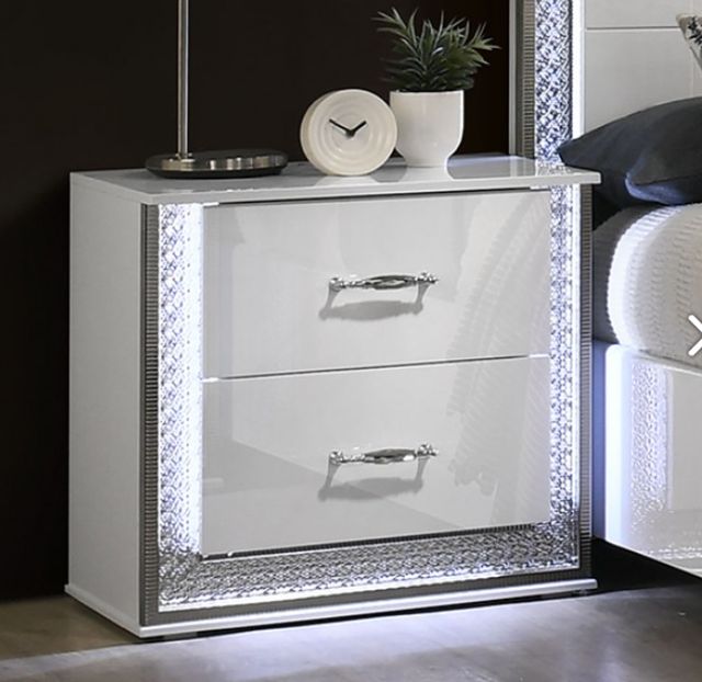 Furniture of America® Hazeline White Nightstand  -2