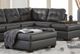 Hughes Furniture® Trotter Charcoal Ottoman-1