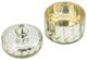 A & B Home Clear/Silver Lidded Jar -2