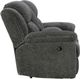 Signature Design by Ashley® Frohn Graphite Manual Double Reclining Loveseat with Console-3