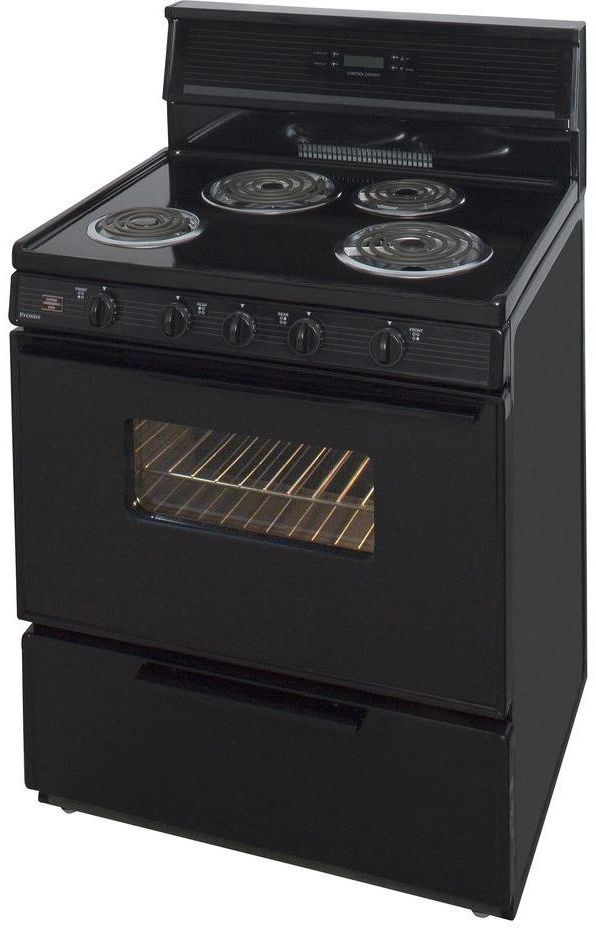 Premier 30" Black Freestanding Electric Range-3