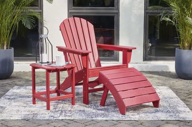 Signature Design by Ashley® Sundown Treasure 2-Piece Red Outdoor Seating Set-3