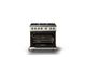 Viking® 5 Series 36" Pure White Pro Style Gas (LP) Range with Polished Chrome Trim-1