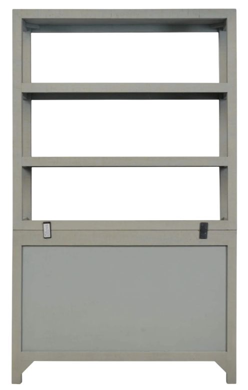 Bramble Customizable Kagu 2-Door Open Hutch-4