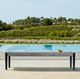 Armen Living Camino Dark Eucalyptus/Grey Outdoor Bench-4