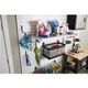Gladiator® Wooden Top and Hammered Granite 3' Wide Mobile Workstation-2