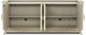 Currey & Company Koji Oyster Gray/Cream/Brushed Polished Brass Credenza-4