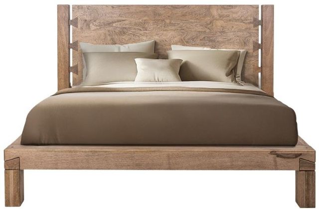 International Furniture Direct Atenas Brown Queen Panel Bed-0