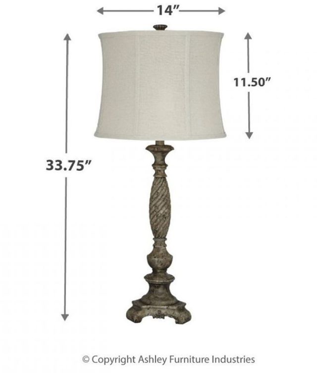 Signature Design by Ashley® Alinae Antique Gray Table Lamp-1