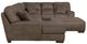Jackson Furniture Royce 4-Piece Taupe Left Side Facing U-Shape Chaise Sectional Set-2