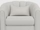 International Furniture Direct Veira Pearl Swivel Glider Accent Chair-4