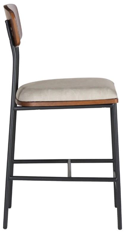 Powell® Telaco Black/Cream Counter Stool-4