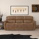 Flexsteel® Beau Silt Tan Power Reclining Sofa with Power Headrests-1