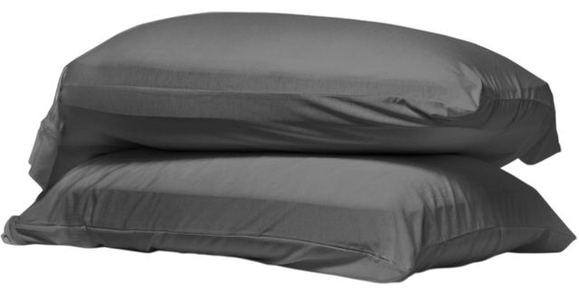 Dreamfit® DreamChill™ 2-Piece Heathered Gray Bamboo Comfort Stretch Knit Standard Pillowcase Set-0