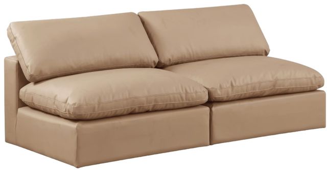 Meridian Furniture Comfy 2-Piece Tan Armless Sofa-0