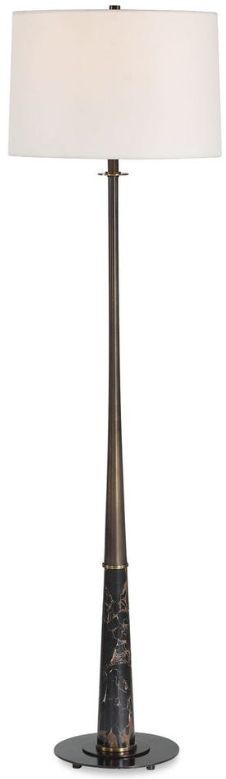 Uttermost® Tallarico Black Marble-Dark Bronze Floor Lamp-4
