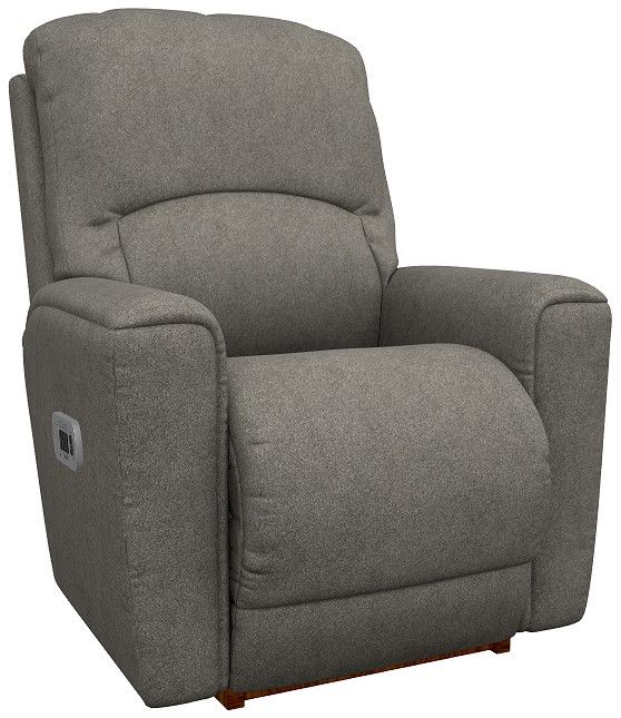 La-Z-Boy® Cassian Charcoal Power Rocking Recliner with Headrest and Lumbar-0