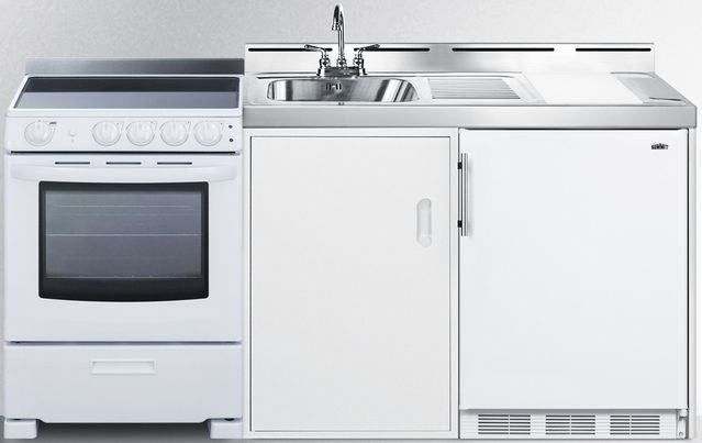 Summit® 72" White All-In-One Kitchenette-1