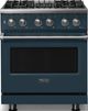 Viking® 5 Series 30" Squall Pro Style Dual Fuel (LP) Range with Polished Chrome Trim-0