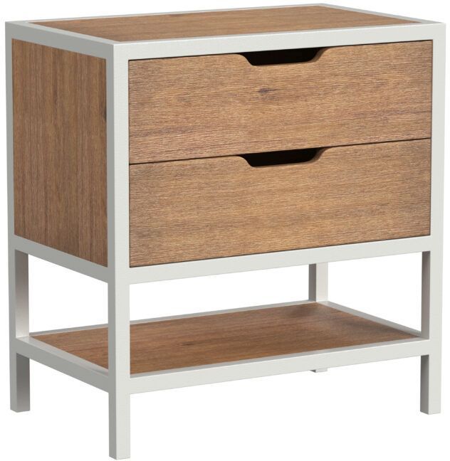 Intercon Midtown Youth White/Monarca Youth Nightstand-0