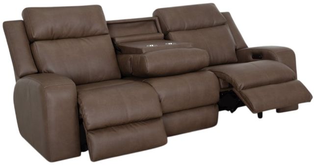 Franklin™ Winston Detroit Taupe Power Reclining Sofa with Power Headrest and Dual Seat Air Massage-1