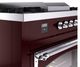 Ilve® Nostalgie II Noblesse 60'' Burgundy Pro Style Dual Fuel Range with Chrome Trim-4