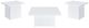 Coaster® Devar 3-Piece White High Gloss Occasional Table Set-0