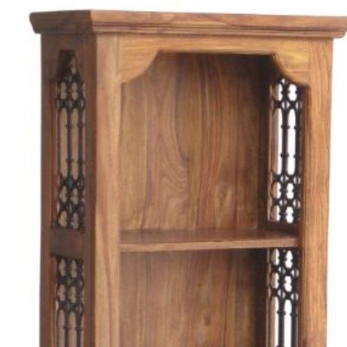 Jaipur Furniture Ganga Ring Jali Brown Small Bookcase-1