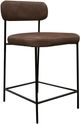 International Furniture Direct Salamanca Chocolate Brown Upholstered Counter Stool-0